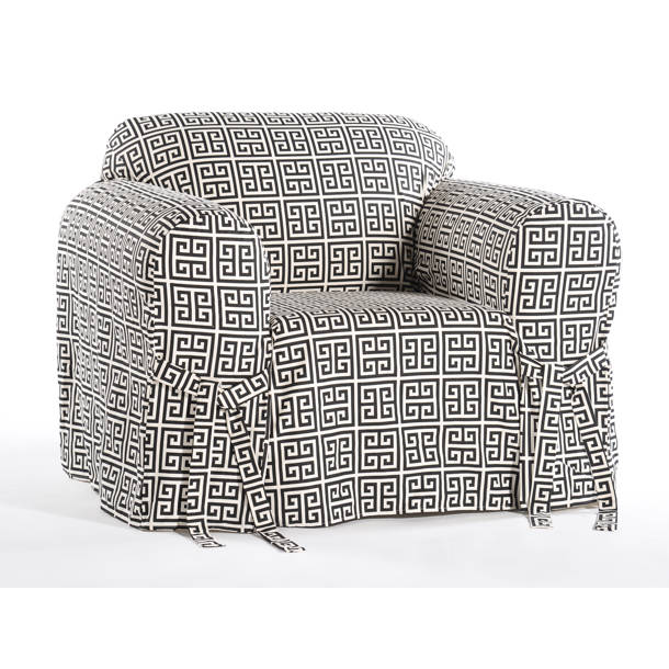 Mercer41 100 Cotton Box Cushion Armchair Slipcover & Reviews Wayfair